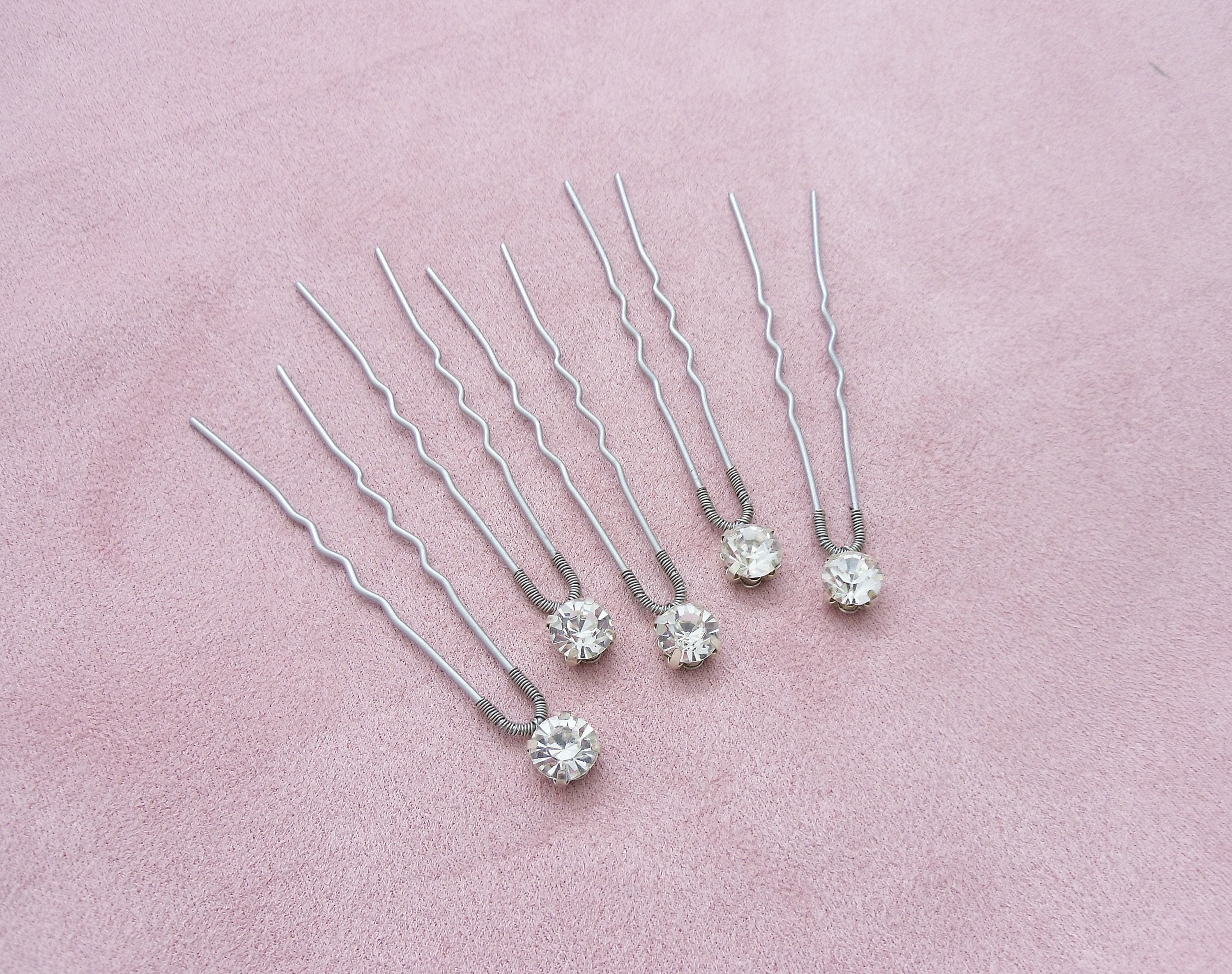 6 Pcs Épingle À Cheveux Strass Femme Mère Peignes En Cristal Pinces De 6 Pcs Épingle À Cheveux Strass Femme Mère Peignes En Cristal Pinces De
