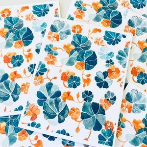 Nasturium Greeting Card