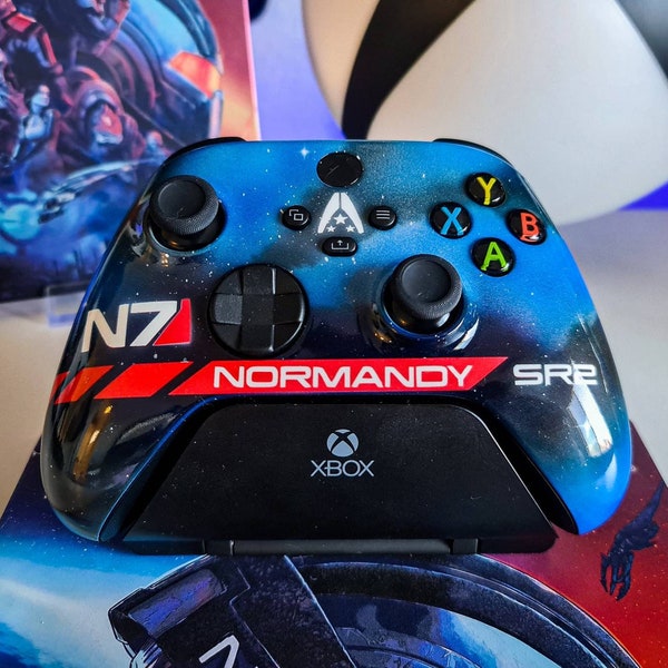 Custom Mass Effect Themed Controller N7 Normandy for Xbox