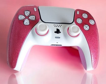 Custom Painted Pink Glitter Blast Controller
