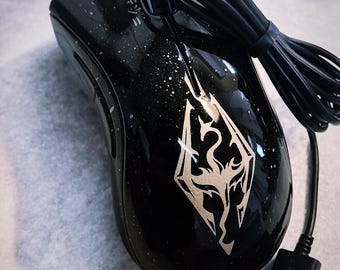 Custom Painted Skyrim Themed Computer PC Desktop Mouse
