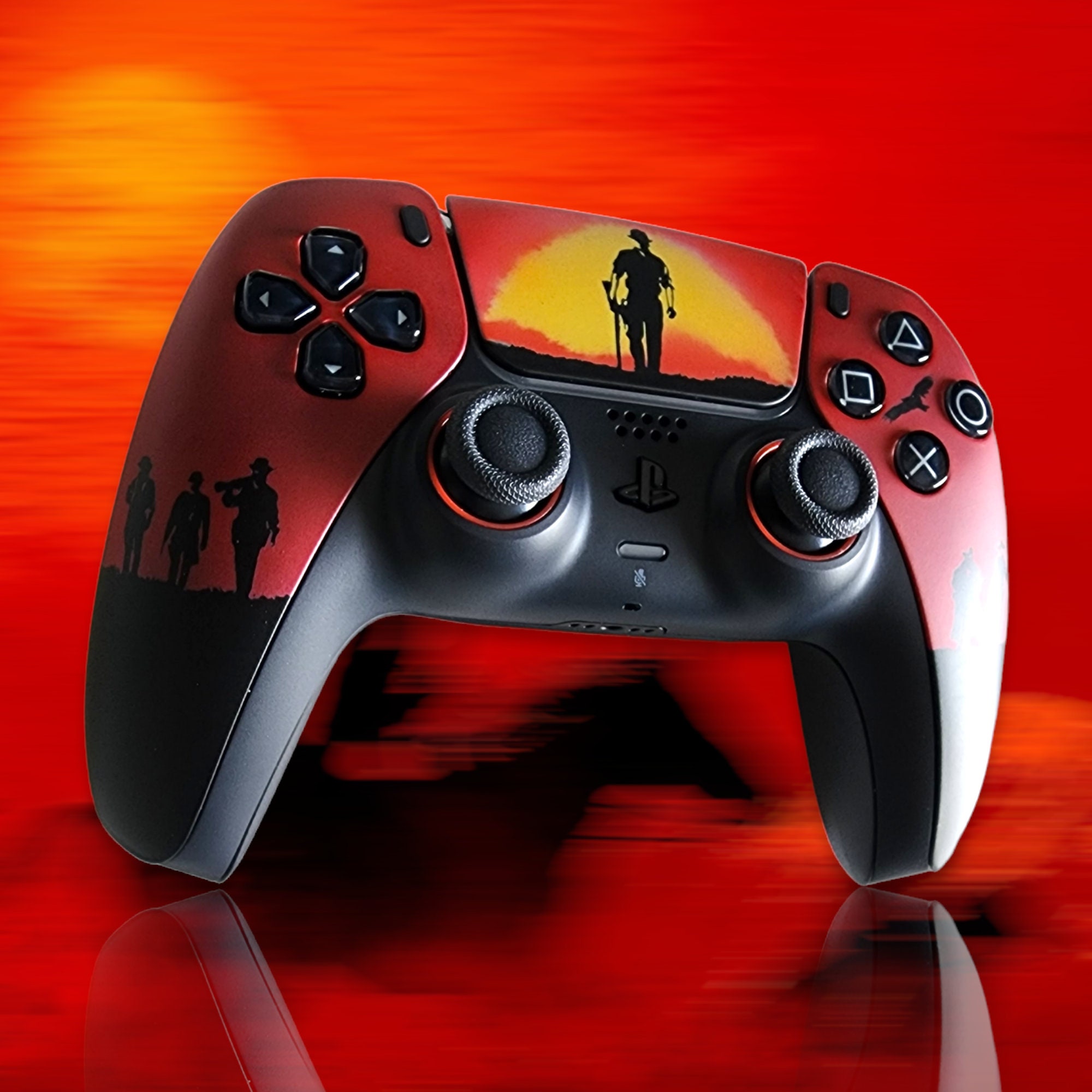 Just Finished My Custom Made Red Dead Redemption PS5 Controller With  Display Stand : r/reddeadredemption