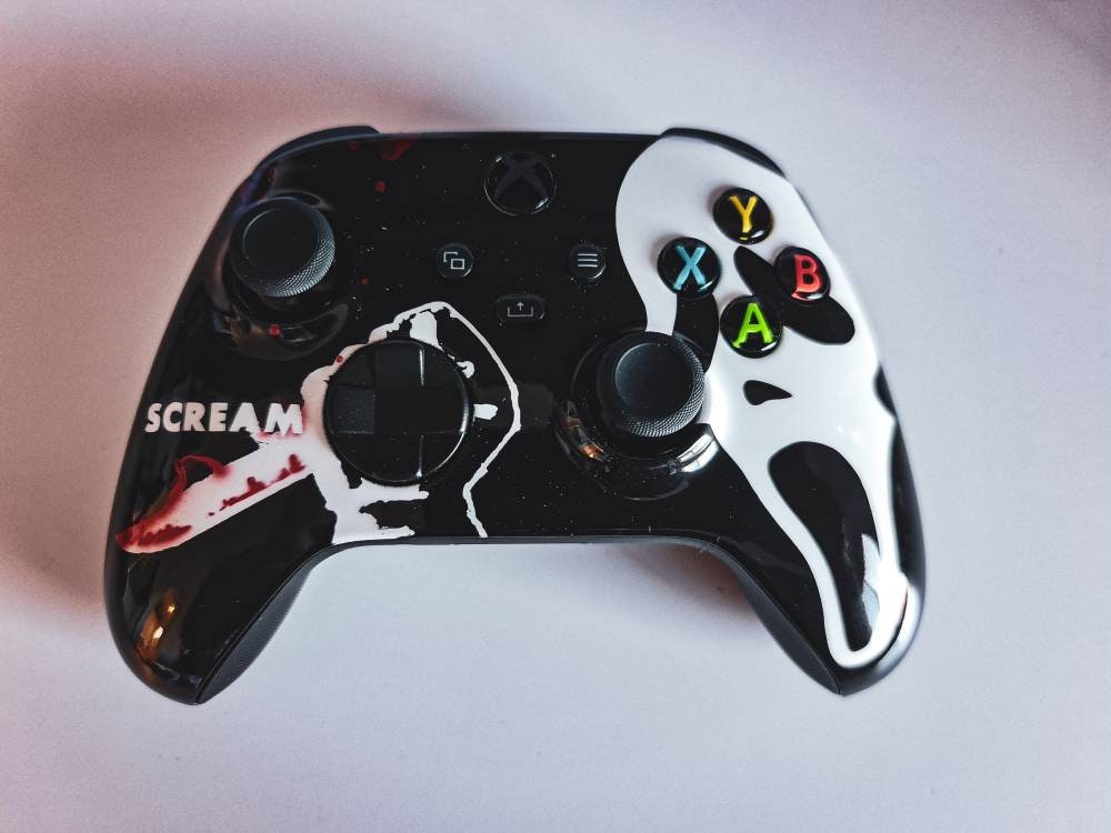 Custom Painted Scream Themed Controller xbox - Etsy