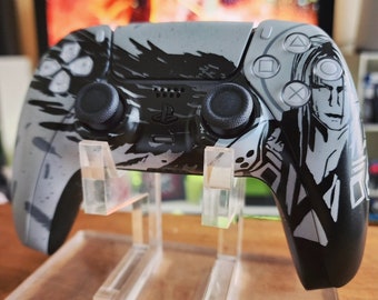 Custom Painted Sephiroth Themed FF7 Controller