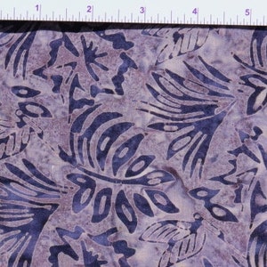 Hand-Dyed Batik Fabric in Stunning Purple Floral Pattern Cotton Batik Fabric - Available by the half yard - Moda, Sewing, Quilting, Crafting