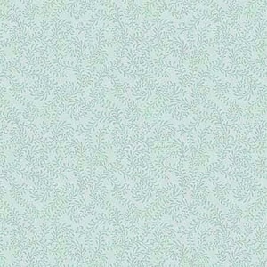 Teal  Swirling Leaf Cotton Fabric , Wilmington by the HALF YARD ,Continuous Cuts, Home Decor ,Quilting , sewing,