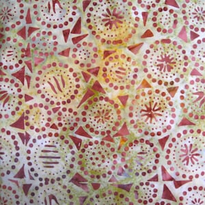 Tela batik con círculos en marrón ladrillo, diseño geométrico en ladrillo, Wilmington, por media yarda, cortes continuos, decoración del hogar, acolchado, costura, manualidades