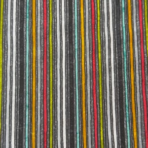Black stripe Cotton Fabric - Thin stripes, by the HALF YARD, Continuous Cuts, Home Decor ,Quilting , sewing, crafting