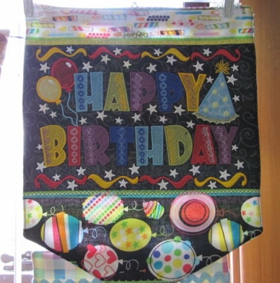 Joyeux Anniversaire Table Top Machine Brodery Design Janine Etsy Canada