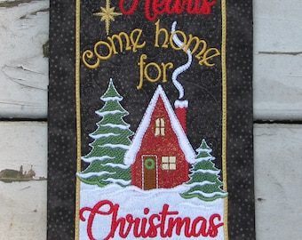 All Hearts Come Home for Christmas  Embroidery Software, design, Janine Babich Designs ,  Table Top Display  , Christmas,JBDAH