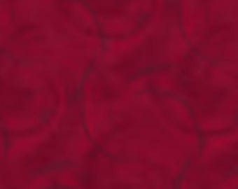 Tecido de flanela de algodão com textura de círculos vermelhos largos, 108 polegadas, para patchwork e costura.