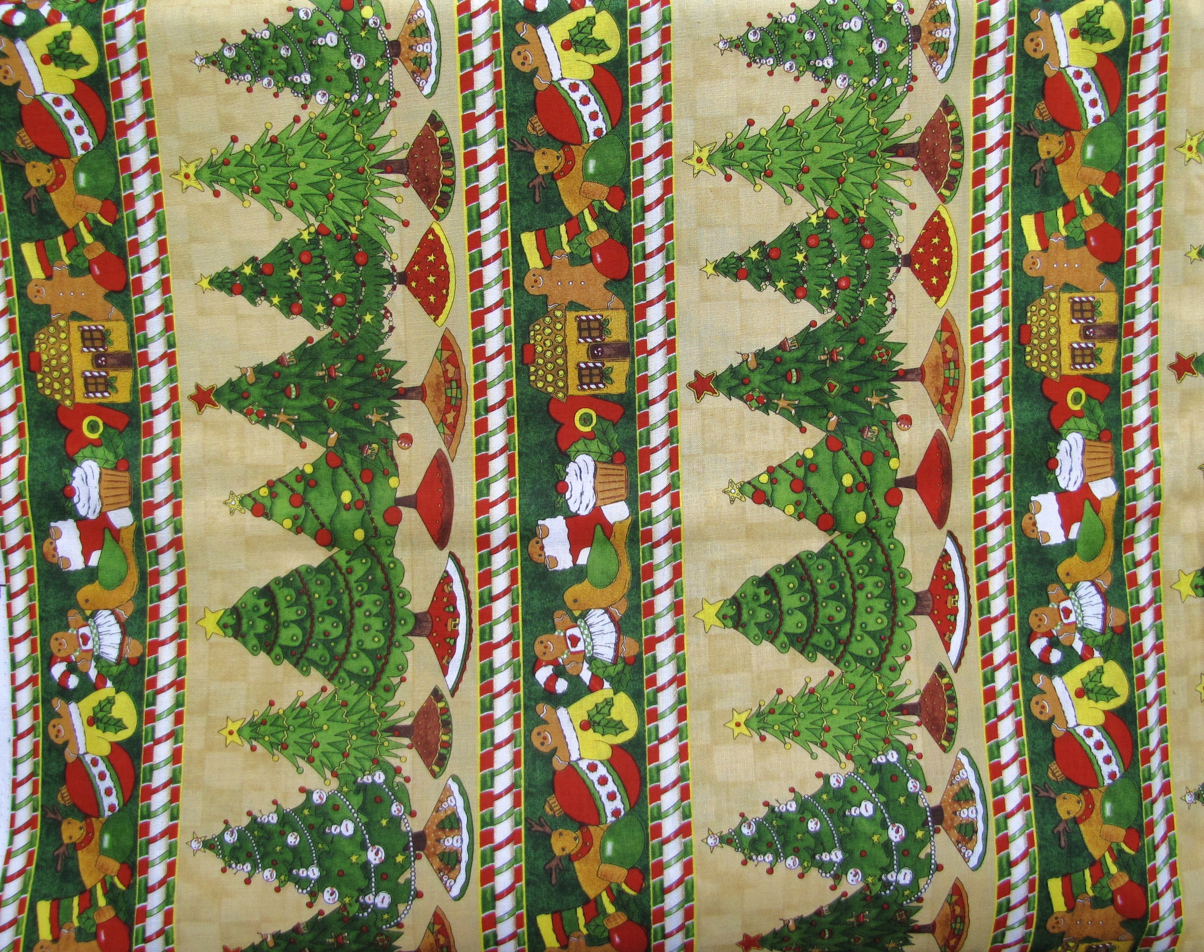 Christmas Border Cotton Print Fabric the Spirit of the - Etsy