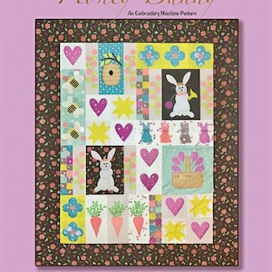 Honey Bunny Machine Embroidery Designs – Spring Quilt Pattern (CD)