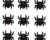 Halloween Buttons, Spiders, 9 count