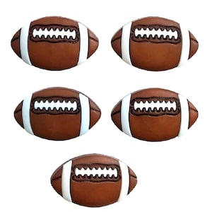 Pacote de botões de futebol, pele de porco, enfeites, botões artesanais para projetos DIY, artigos para festas, diários de sucata