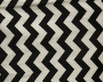Black and White Chevron Minky Cuddle Fabric ,Shannon by the yard