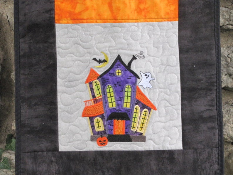 Wonky Houses Halloween Machine Embroidery Design – Spooky Haunted ...