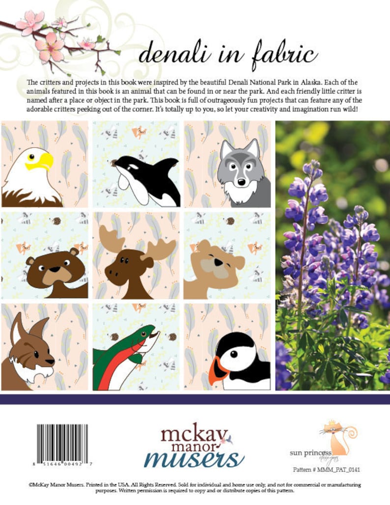 Mckay Pattern Adorable Critters Faces Quilt Pattern- Over the Mountains Denali ...