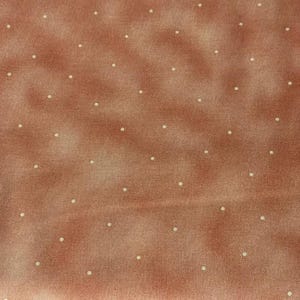 Tessuto di cotone a pois color pesca, Maywood, al metro, tagli continui, arredamento per la casa, trapuntatura, cucito,