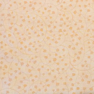 Butter Yellow Floral Cotton fabric, Small Floral, by the HALF YARD ,Continuous Cuts, Home Decor ,Quilting , sewing,
