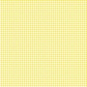 Yellow Mini Gingham Cotton Fabric by the HALF YARD  ,Bright White,  Quilting , sewing, Baby quilts, Doll clothes , Continuous Cuts,