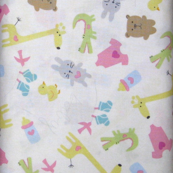 Baby Cotton Fabric whimsical Buddies Nursery Fabric by the Yard Soft Cotton Material Etsy Canada