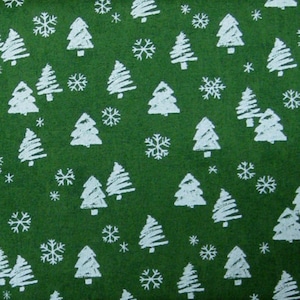Katoenstof groene kerstboom, tonale stof-moda, op maat gesneden, doorlopende sneden, woondecoratie, quilten, naaien, knutselen