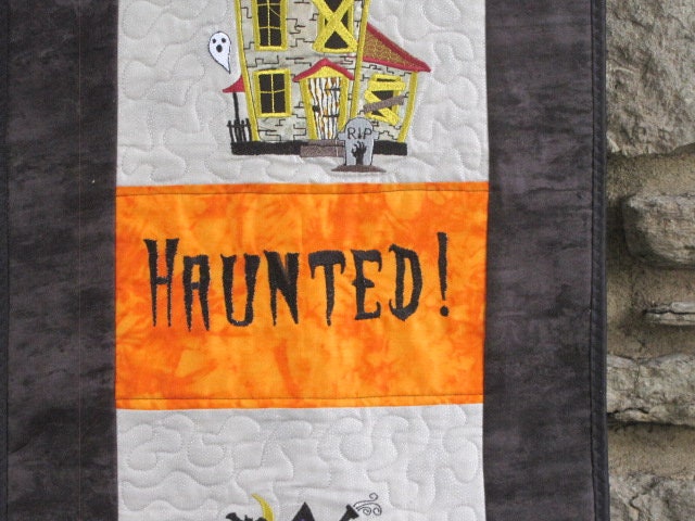 Spooky Haunted Houses Halloween Machine Embroidery Design- , the Wonky ...