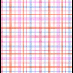 Pastel Plaid Cotton Fabric, Fantasy: Fairy by Dear Stella  by the HALF YARD-Continuous Cuts, Home Decor ,Quilting , sewing,
