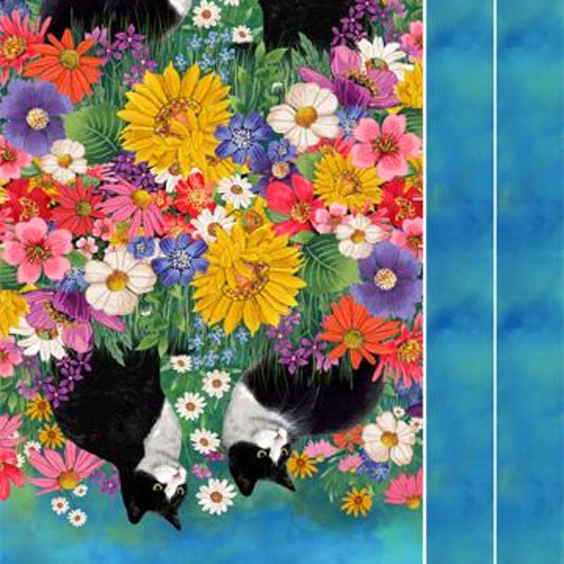 Cat Quilt Panel - Etsy