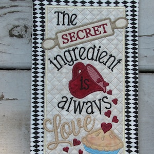 The Secret Ingredient  Table Top Display  ,Made in the hoop,   by Janine Babich Designs