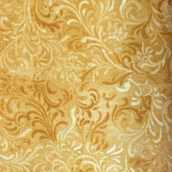 Tan-Sand Tonal Fabric, Complements Cotton Fabric, South Sea Imports/wilmington, 51000-112