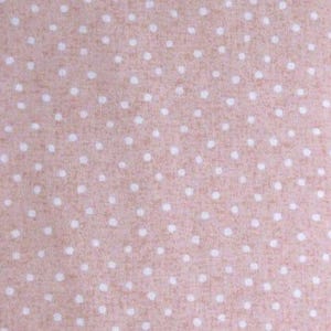 Pink Polka Dots Cotton Fabric-Baby Pink-  by the HALF YARD ,Continuous Cuts, Home Decor ,Quilting , sewing