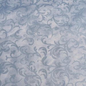 Tonal Swirl Cotton Fabric, Blue Blender, by the yard,Continuous Cuts, Home Decor ,Quilting , sewing, crafting supplies
