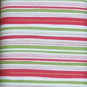 Christmas stripe Cotton Fabric-Elegant Red, green and white, by the Half Yard,Continuous Cuts, Home Decor ,Quilting , sewing, crafting