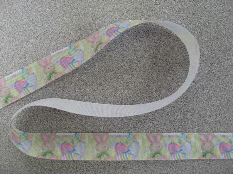 78 inch Bunny Ribbon Easter, Grosgrain Ribbon