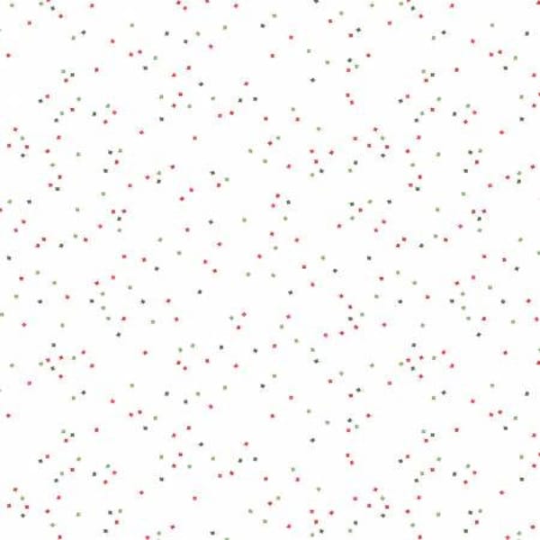 Blossoms On White In Color Santa claus   Fabric ,Blossom ,Riley Blake, by the yard, # C730R-SANTACLAUS