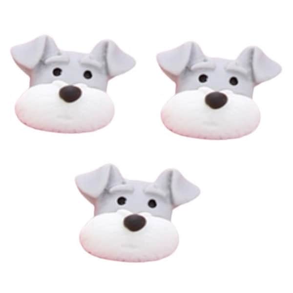 Lucky Dog Buttons – 4 pieces, flat back