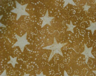 Gold Stars Cotton Fabric -  by Half Yard for Home Decor & Quilting, Continuous Cuts