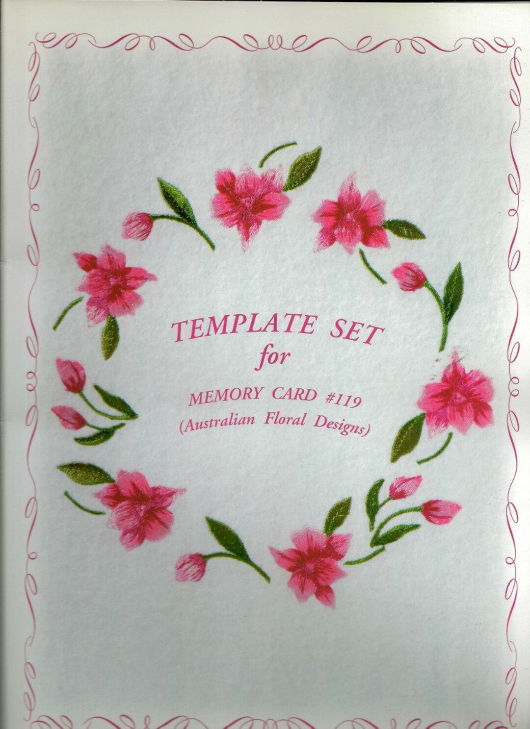 SALE Janome Templates Set Australian Floral Design Etsy UK