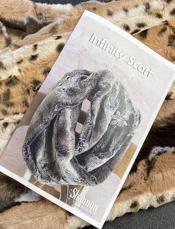 Shannon Fabric Luxe Animal Print Minky-cuddle- Infinity Scarf Kit