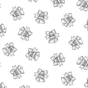 White Bells Tonal  Cotton Fabric-White Bells, P&B, White on white print, by the HALF YARD, Continuous Cuts, Home Decor ,Quilting , sewing