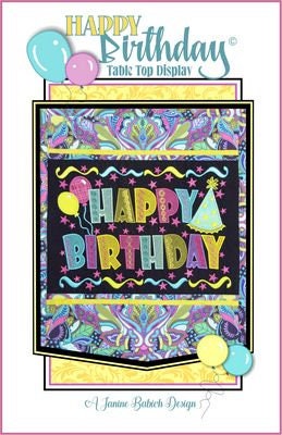 Joyeux Anniversaire Table Top Machine Brodery Design Janine Etsy Canada