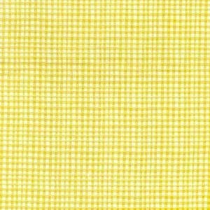 Sunny Yellow Gingham Cotton Fabric by the HALF YARD  - Michael Miller Collection-Home Decor ,Quilting , sewing, crafting Continuous Cuts,