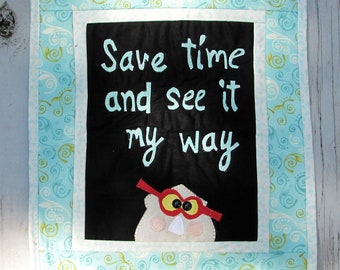 Nachricht Wand Quilt Kit, siehe meinen Weg, Kit enthält Verschönerungen Wand Quilt Kit
