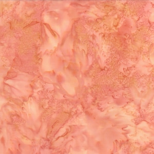 Orange Watercolor Batik Cotton Fabric- Hoffman Fabric, by the HALF YARD ,Continuous Cuts, Home Decor ,Quilting , sewing, crafting supplies