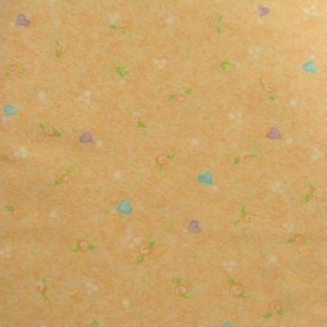 Orange Speckled Cotton Flannel Fabric,  by the yard
