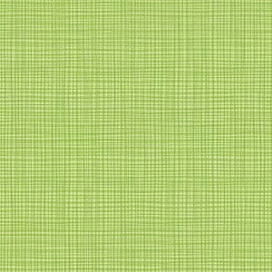 May include: A full-frame shot of a textured, light green fabric. The fabric has a grid-like pattern, with thin, light green and white lines intersecting to create a woven appearance. The overall color is a soft, muted green.