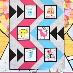 Quilt Pattern - Bounce-Villa Rosa Designs- Using Panels