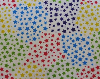 Colorful Rainbow Stars Fabric by Studio E - Playful Ponies Print - Sold by the Yard